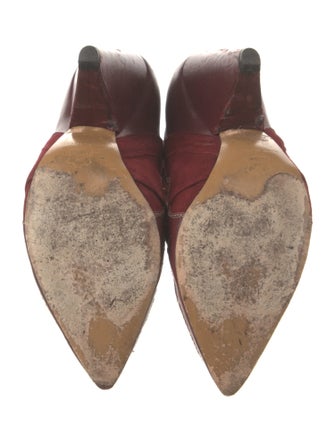 Isabel Marant Suede Embroidered Accent Boots