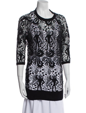 Isabel Marant Lace Pattern Crew Neck Tunic