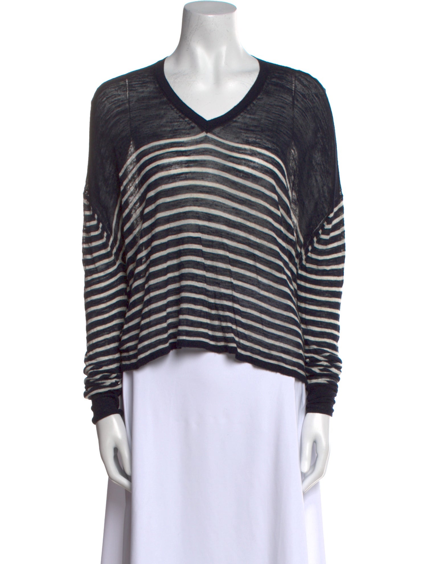 Isabel Marant Striped V-Neck T-Shirt