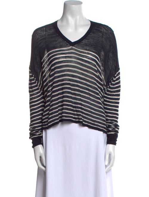 Isabel Marant Striped V-Neck T-Shirt