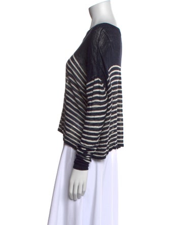 Isabel Marant Striped V-Neck T-Shirt
