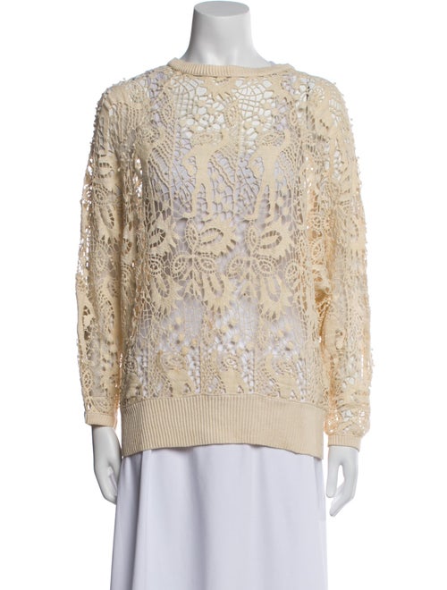 Isabel Marant Lace Pattern Bateau Neckline Sweatshirt