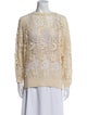 Isabel Marant Lace Pattern Bateau Neckline Sweatshirt