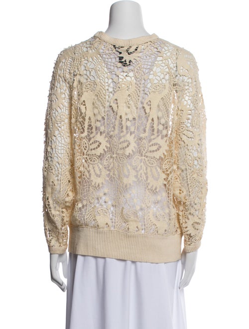 Isabel Marant Lace Pattern Bateau Neckline Sweatshirt