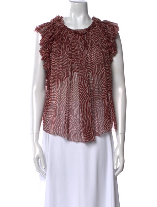 Isabel Marant Silk Printed Top