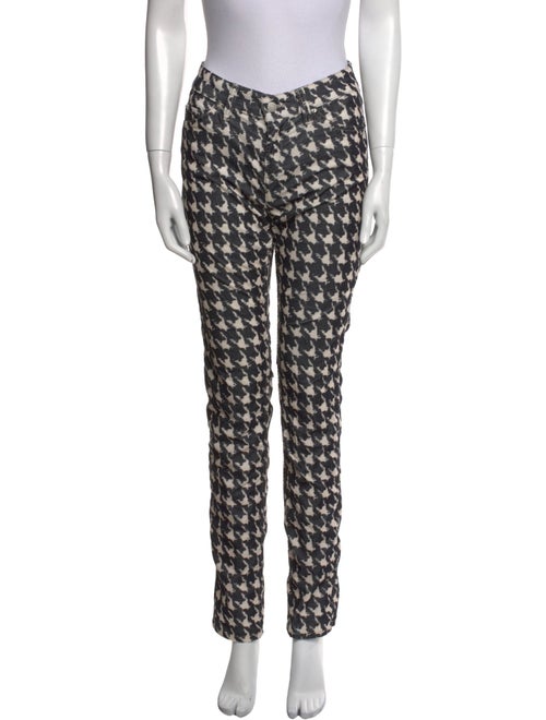 Étoile Isabel Marant Houndstooth Print Skinny Leg Pants