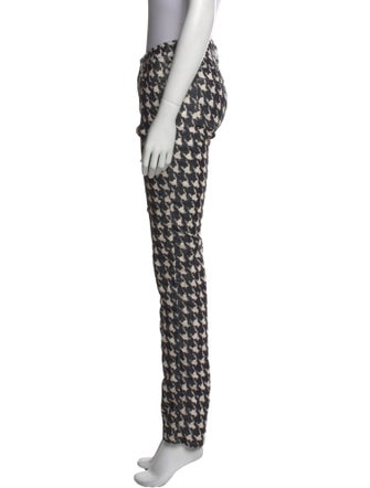 Étoile Isabel Marant Houndstooth Print Skinny Leg Pants
