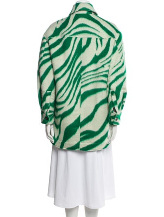 Isabel Marant Virgin Wool Striped Coat