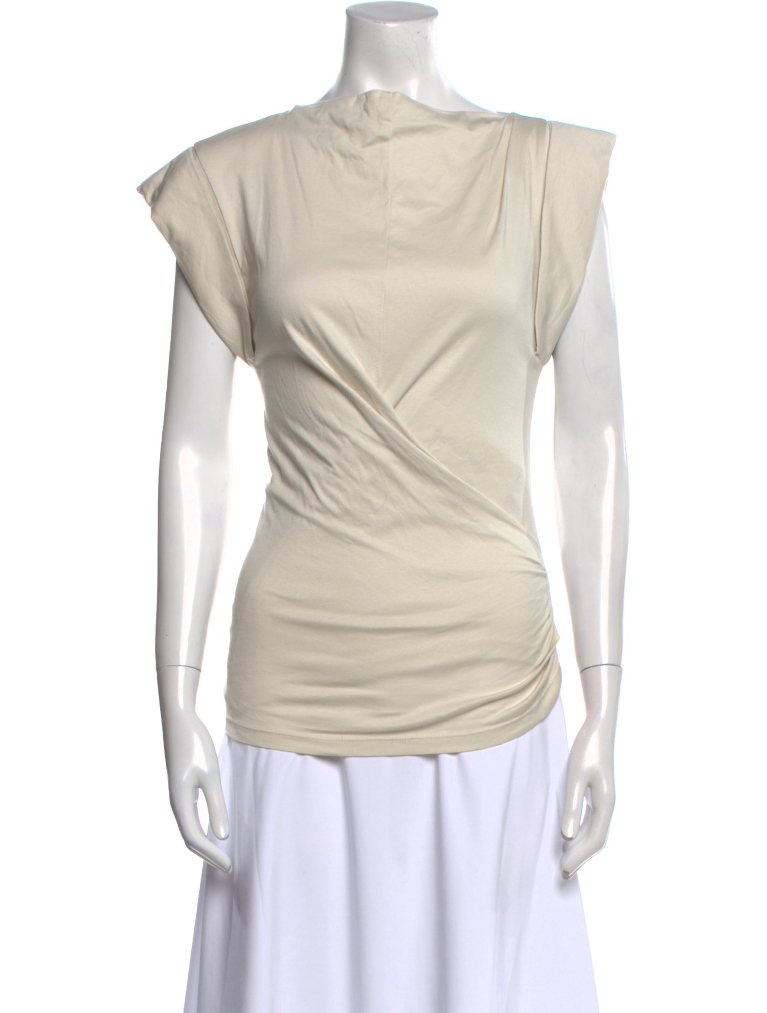 Isabel Marant Cowl Neck Short Sleeve Top