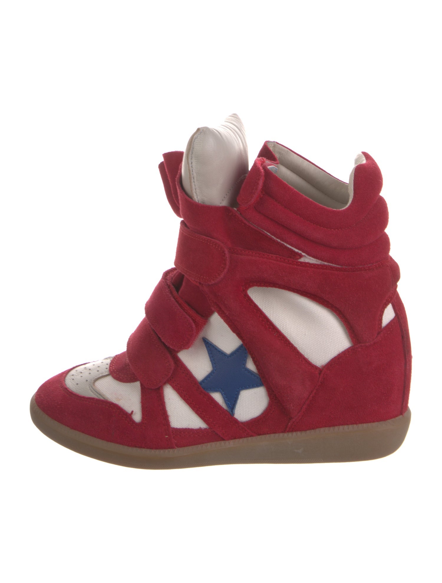 Isabel Marant Suede Wedge Sneakers