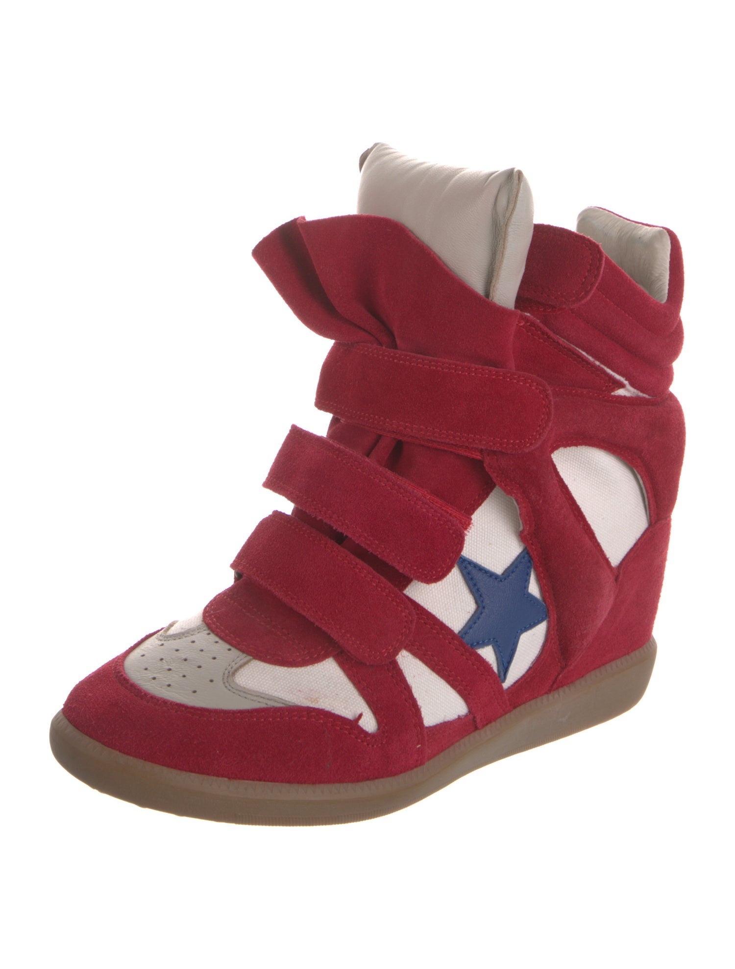 Isabel Marant Suede Wedge Sneakers