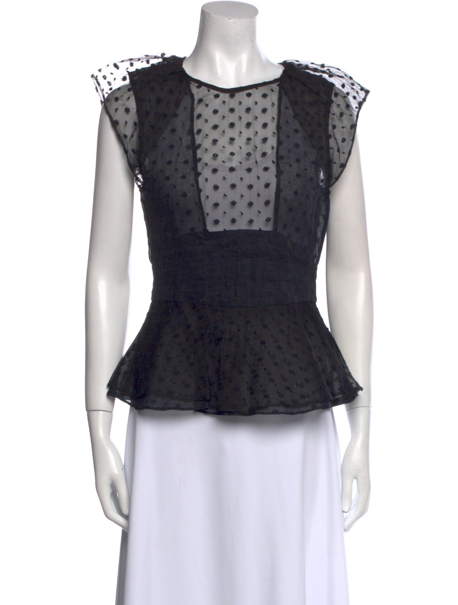 Isabel Marant Silk Lace Pattern Blouse