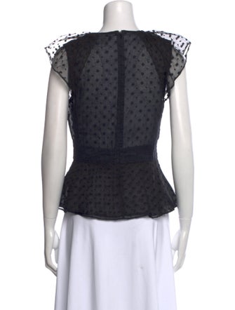 Isabel Marant Silk Lace Pattern Blouse