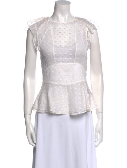 Isabel Marant Silk Lace Pattern Top