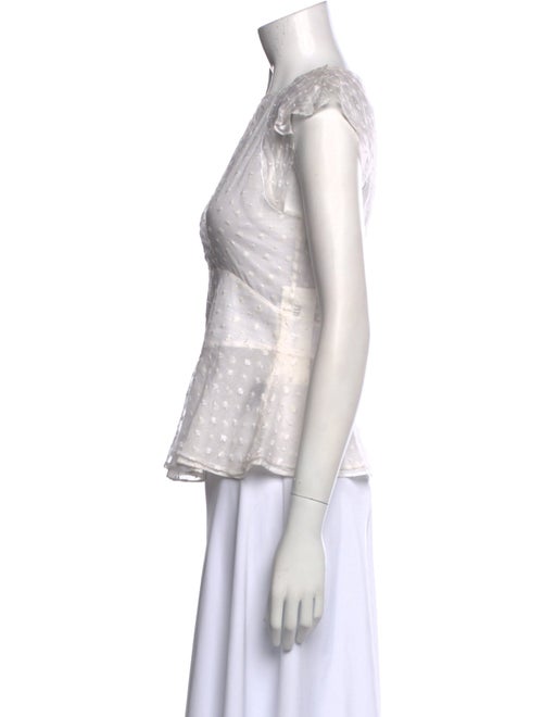 Isabel Marant Silk Lace Pattern Top