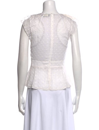 Isabel Marant Silk Lace Pattern Top