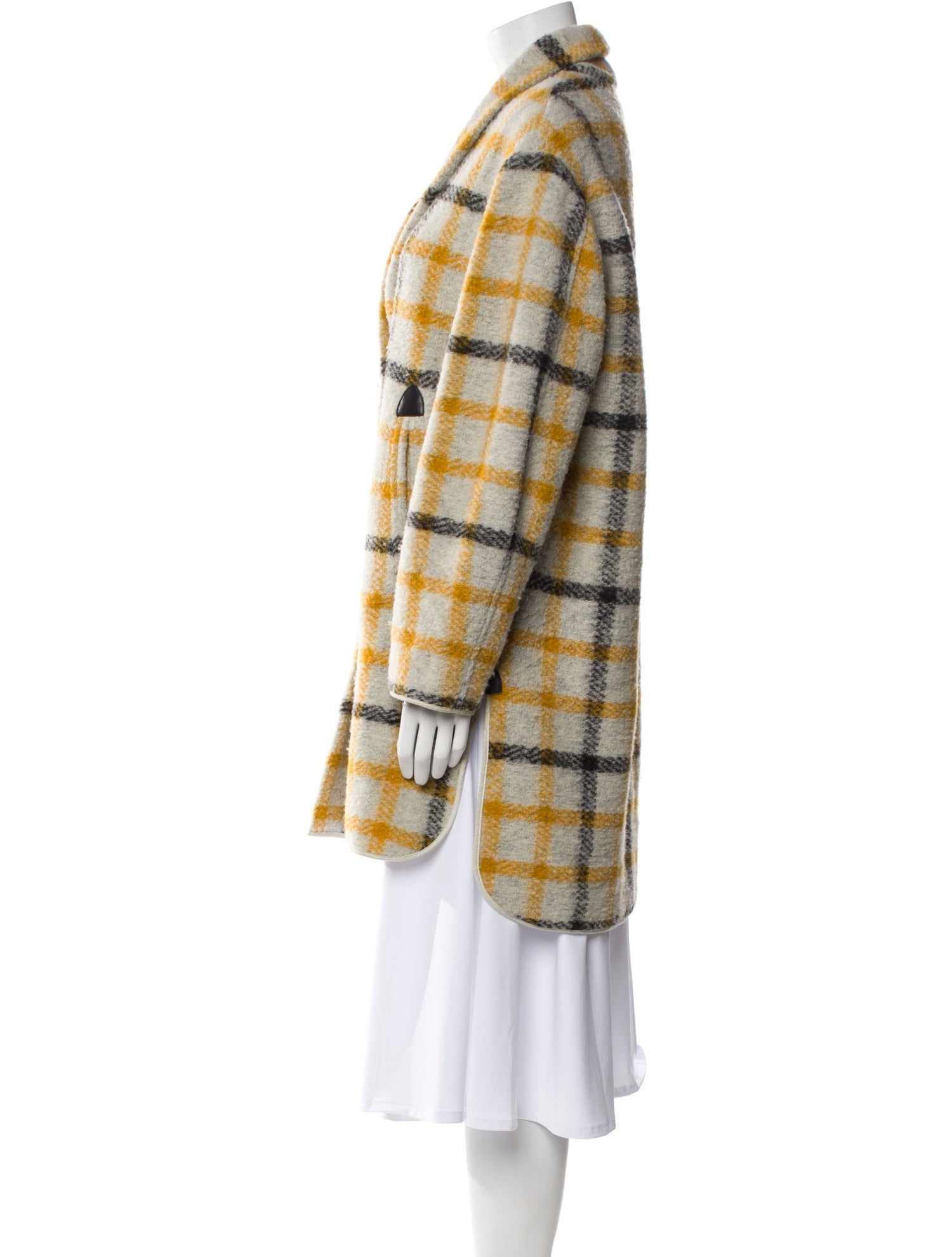 Étoile Isabel Marant Wool Plaid Print Jacket