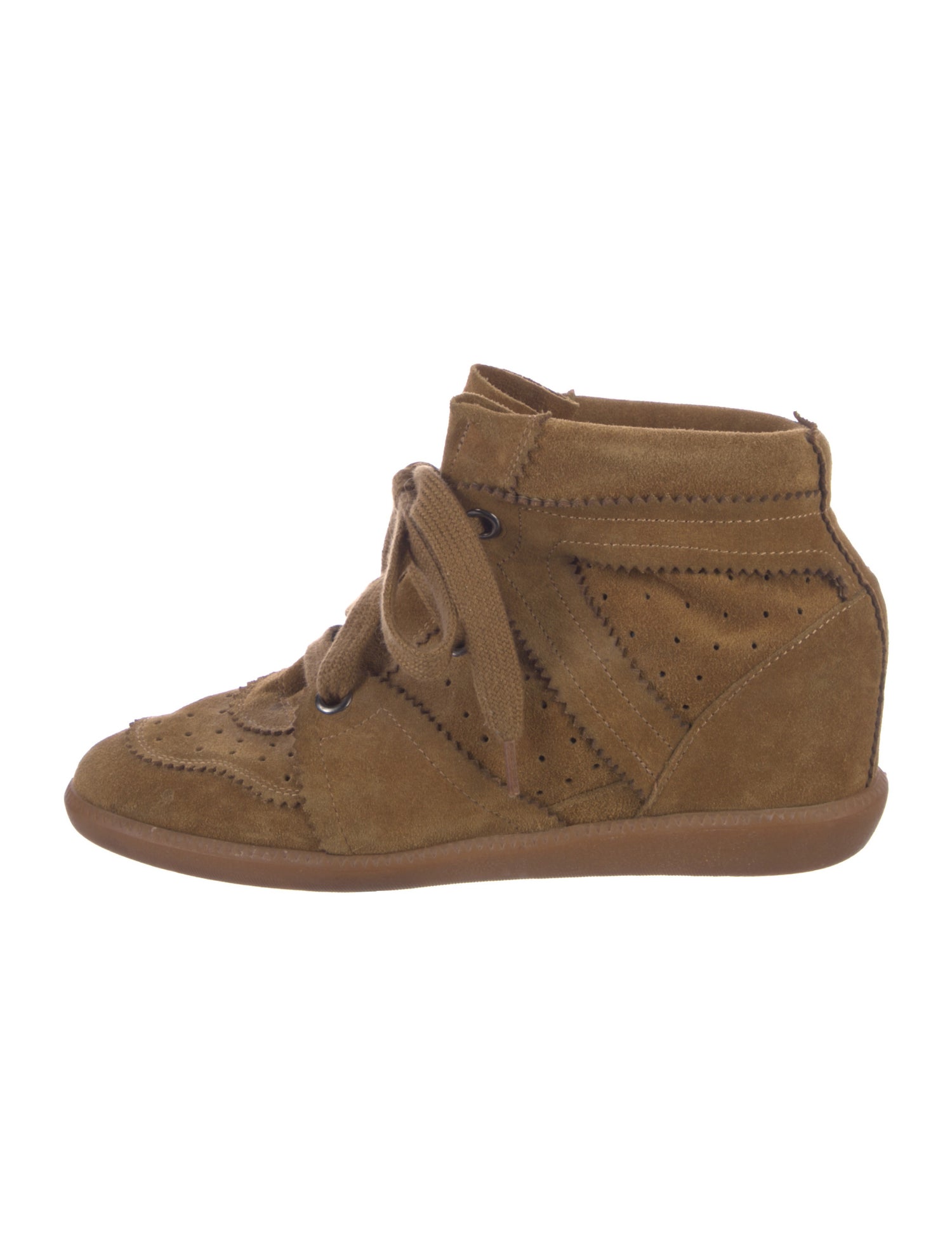 Isabel Marant Suede Wedge Sneakers