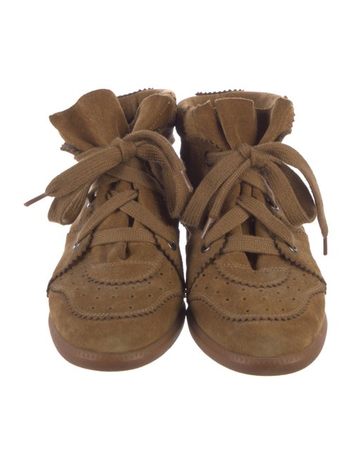 Isabel Marant Suede Wedge Sneakers