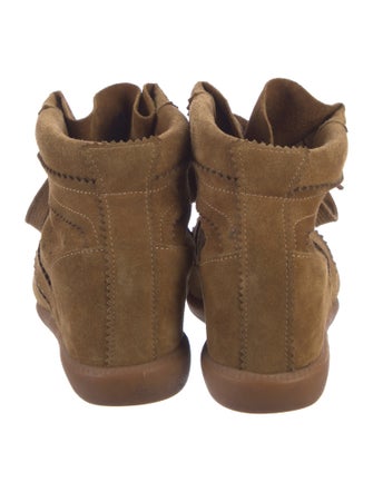 Isabel Marant Suede Wedge Sneakers