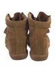 Isabel Marant Suede Wedge Sneakers