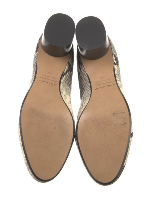 Isabel Marant Embossed Leather Animal Print Chelsea Boots
