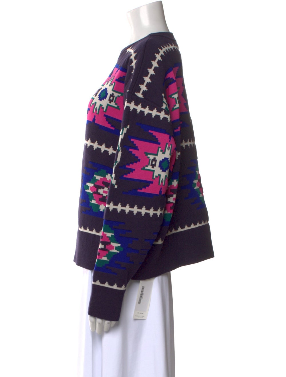 Isabel Marant Pullover Blue Printed Embroidered A… - image 2