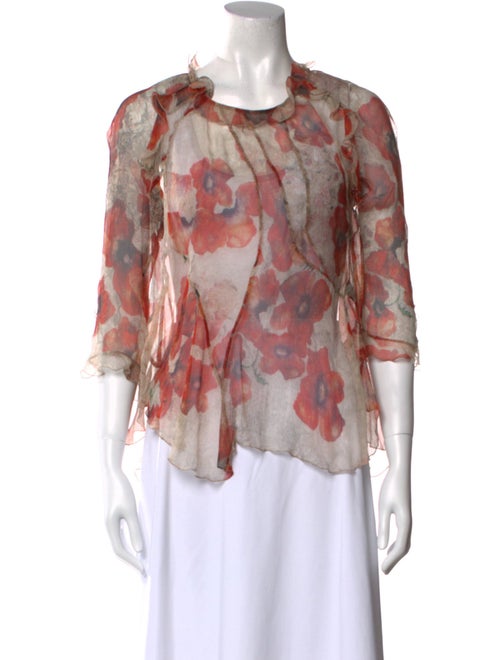 Isabel Marant Silk Floral Print Blouse