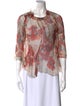 Isabel Marant Silk Floral Print Blouse