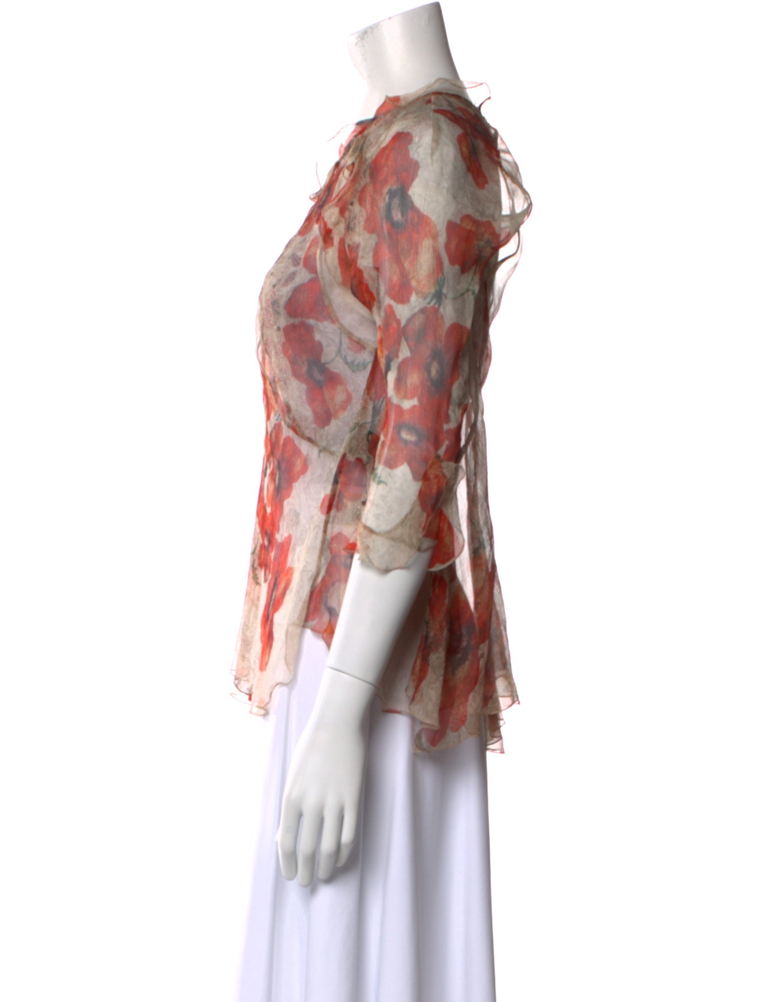 Isabel Marant Silk Floral Print Blouse