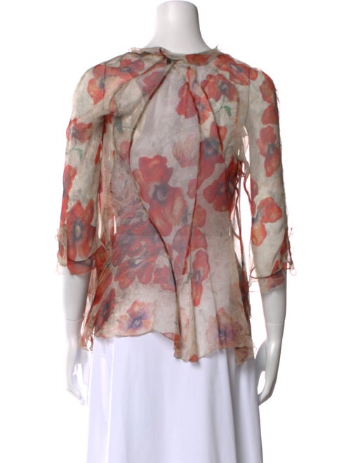Isabel Marant Silk Floral Print Blouse