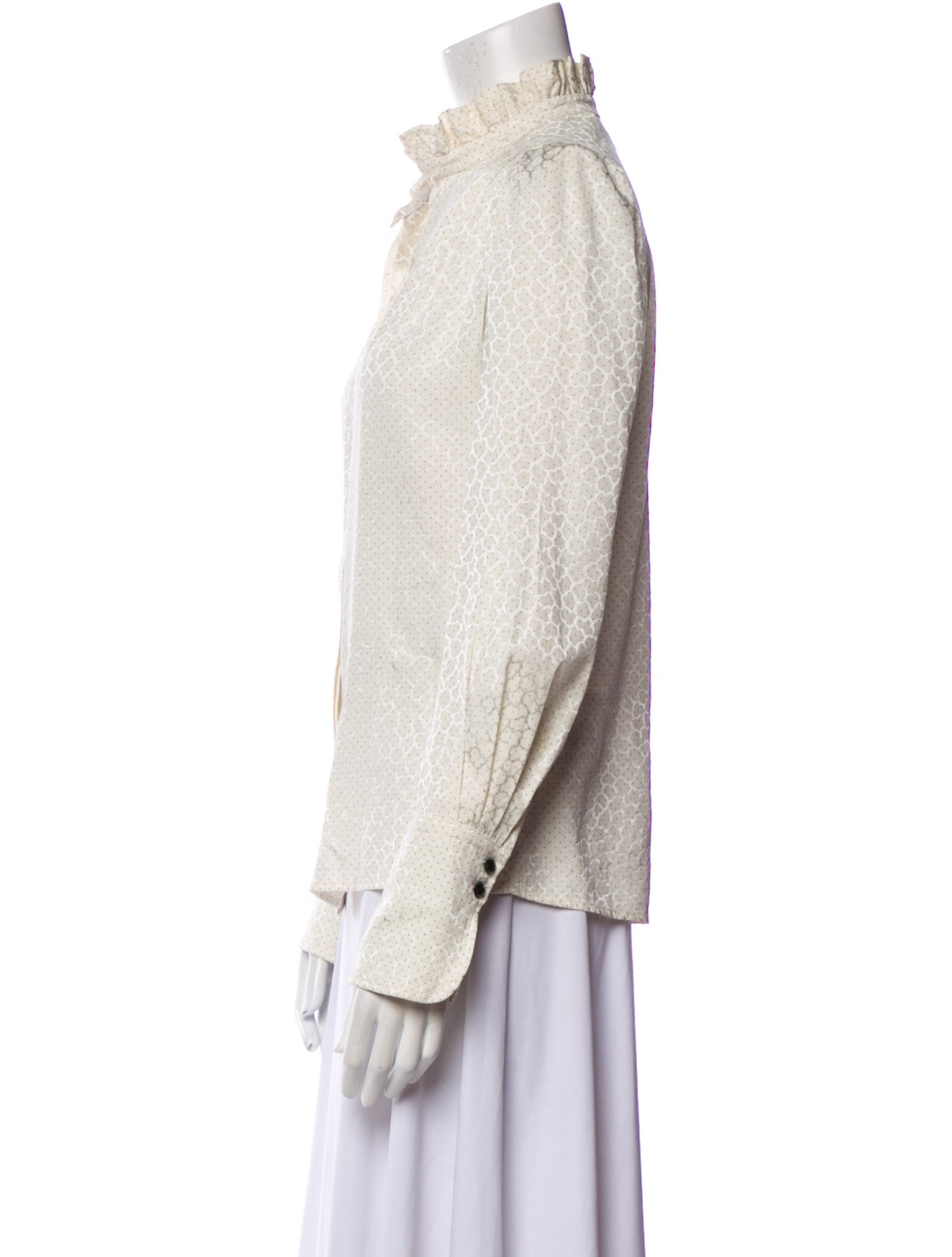 Isabel Marant Silk Printed Button-Up Top