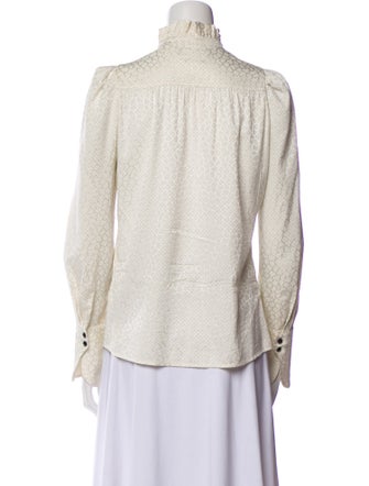 Isabel Marant Silk Printed Button-Up Top