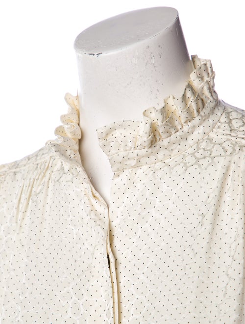 Isabel Marant Silk Printed Button-Up Top
