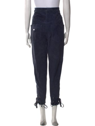 Isabel Marant Goat Leather Skinny Leg Pants