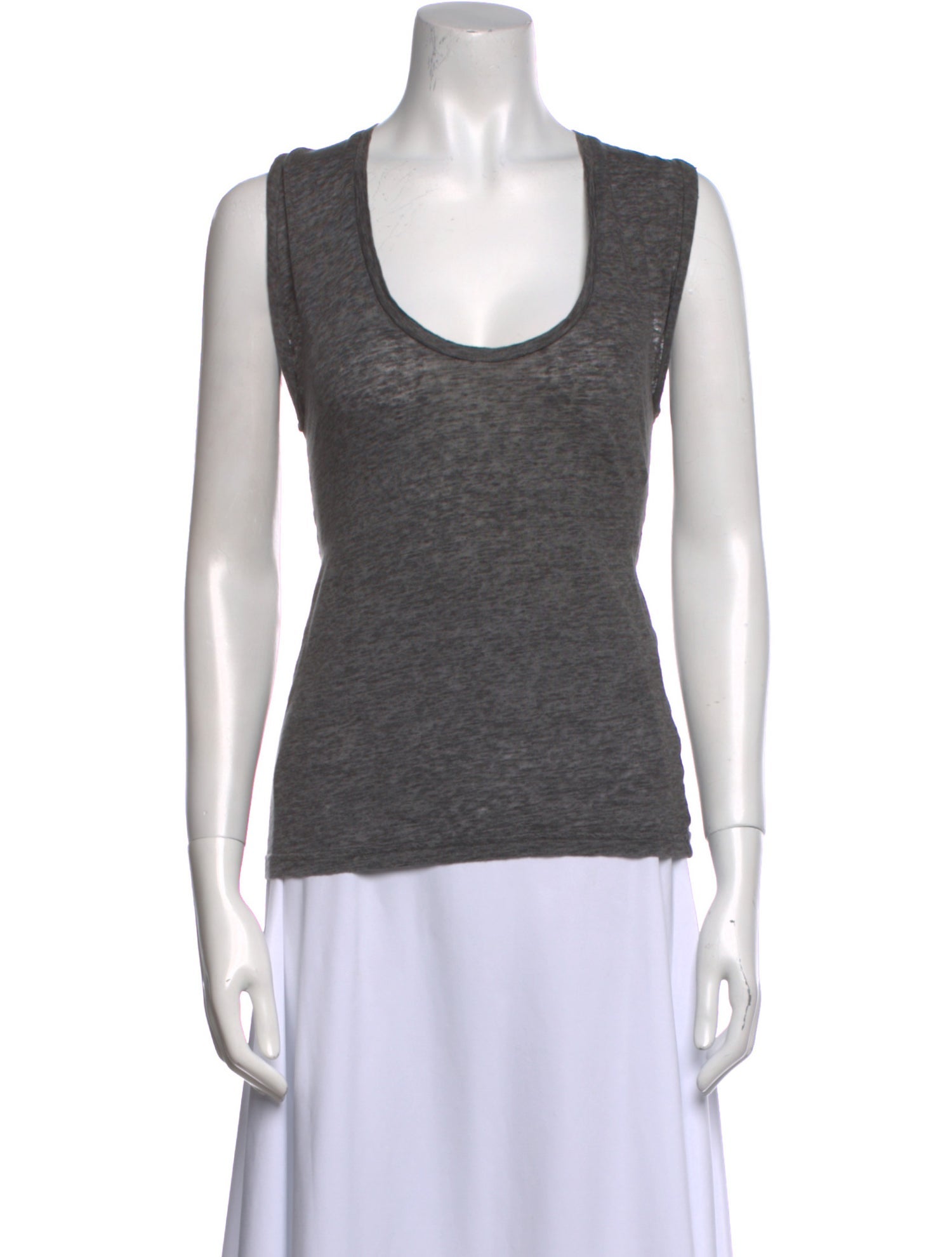 Isabel Marant Linen Scoop Neck Top