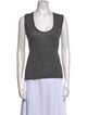 Isabel Marant Linen Scoop Neck Top