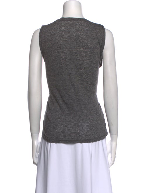 Isabel Marant Linen Scoop Neck Top
