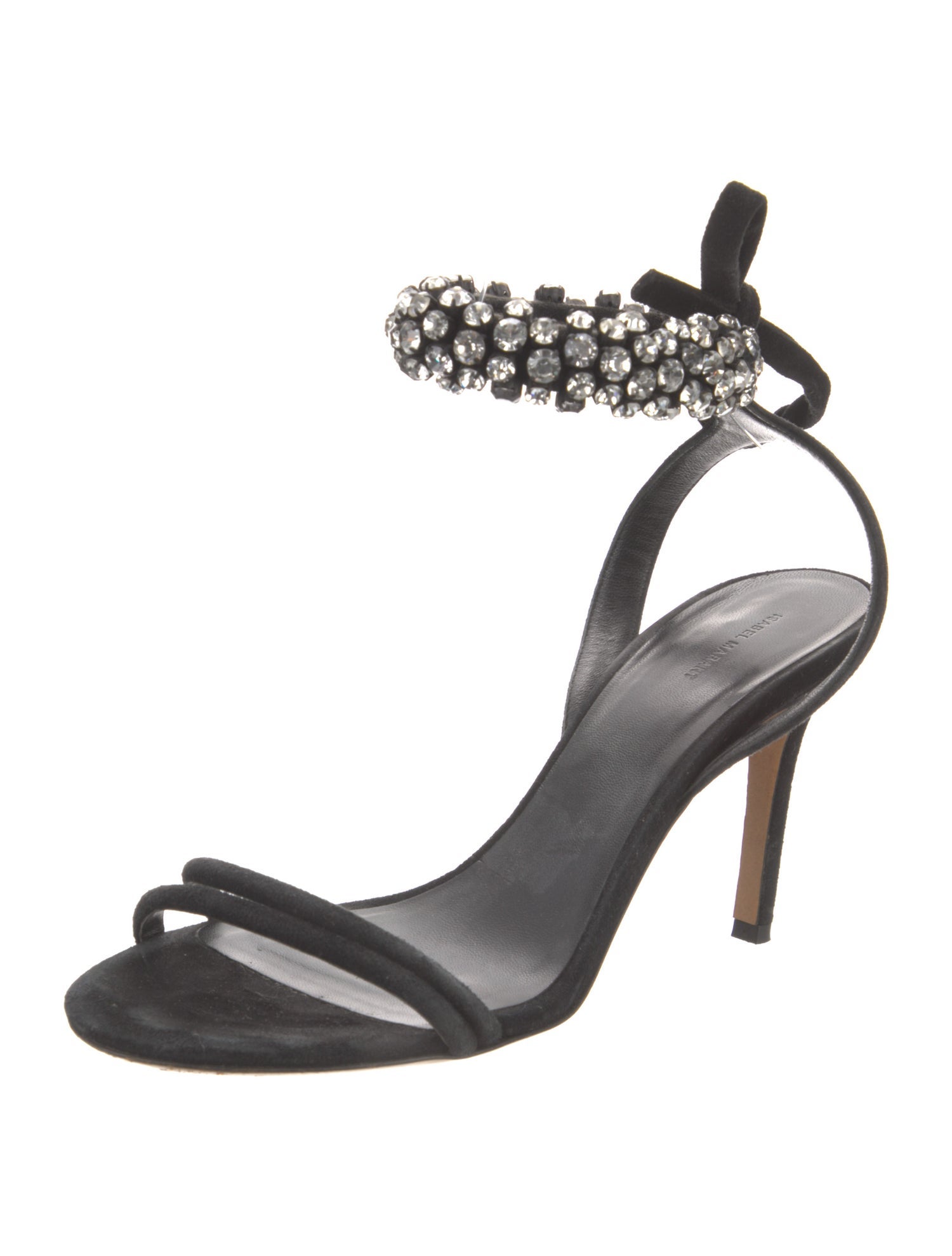 Isabel Marant Suede Crystal Embellishments Sandals