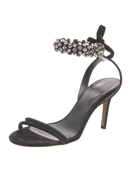 Isabel Marant Suede Crystal Embellishments Sandals