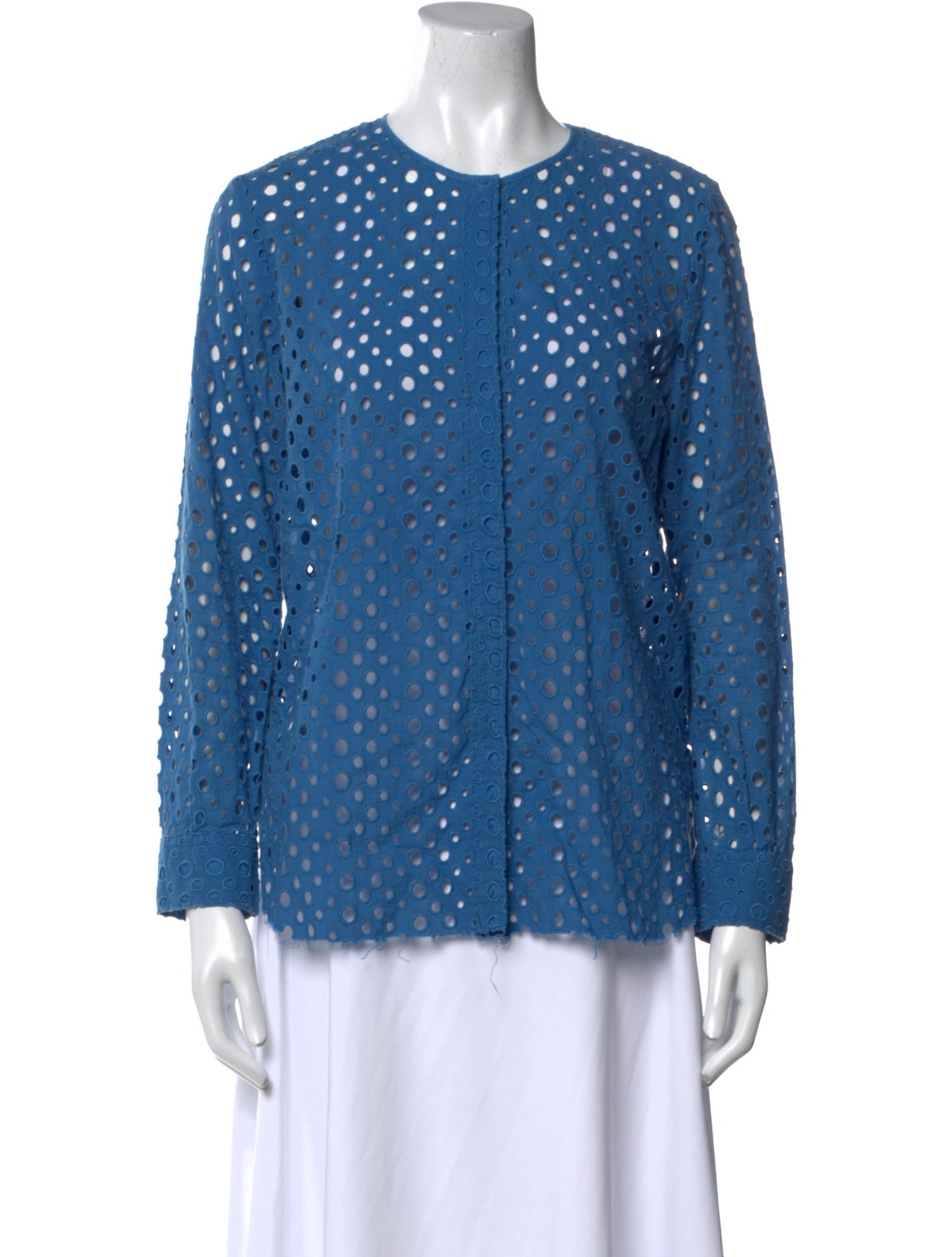 Isabel Marant Polka Dot Print Crew Neck Blouse