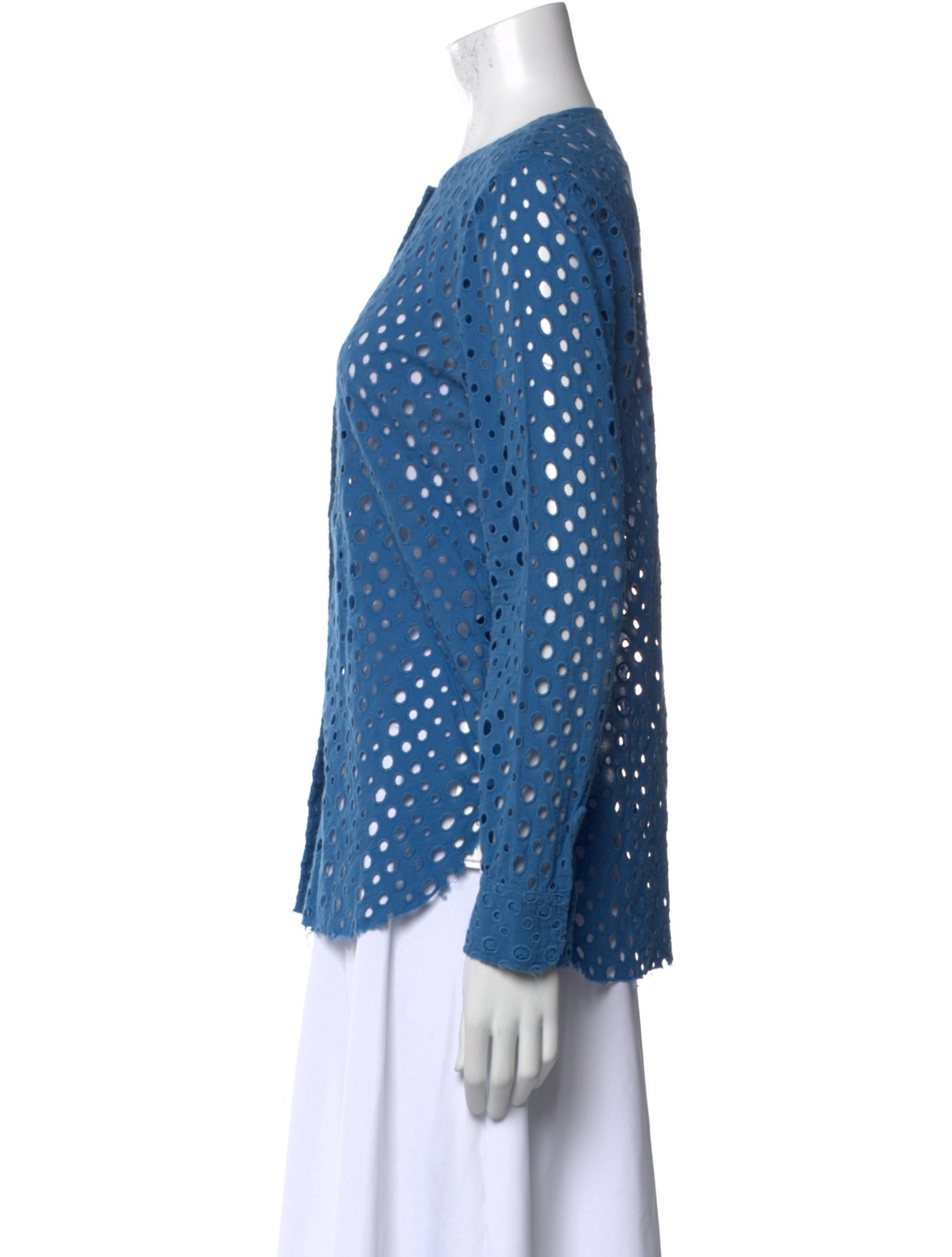 Isabel Marant Polka Dot Print Crew Neck Blouse