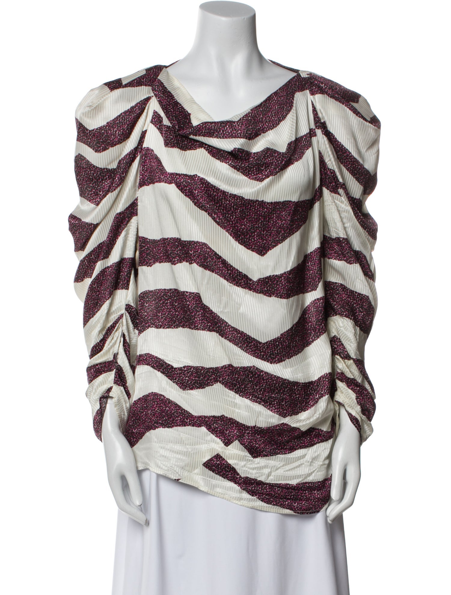 Isabel Marant Printed Cowl Neck Blouse