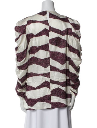 Isabel Marant Printed Cowl Neck Blouse