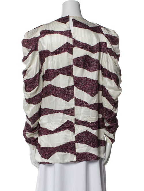 Isabel Marant Printed Cowl Neck Blouse
