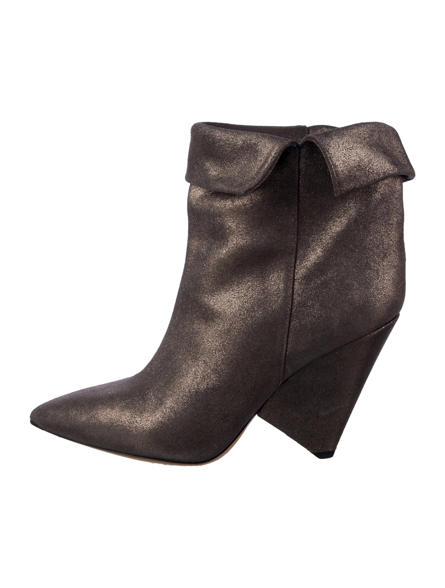 Isabel Marant Suede Glitter Accents Boots