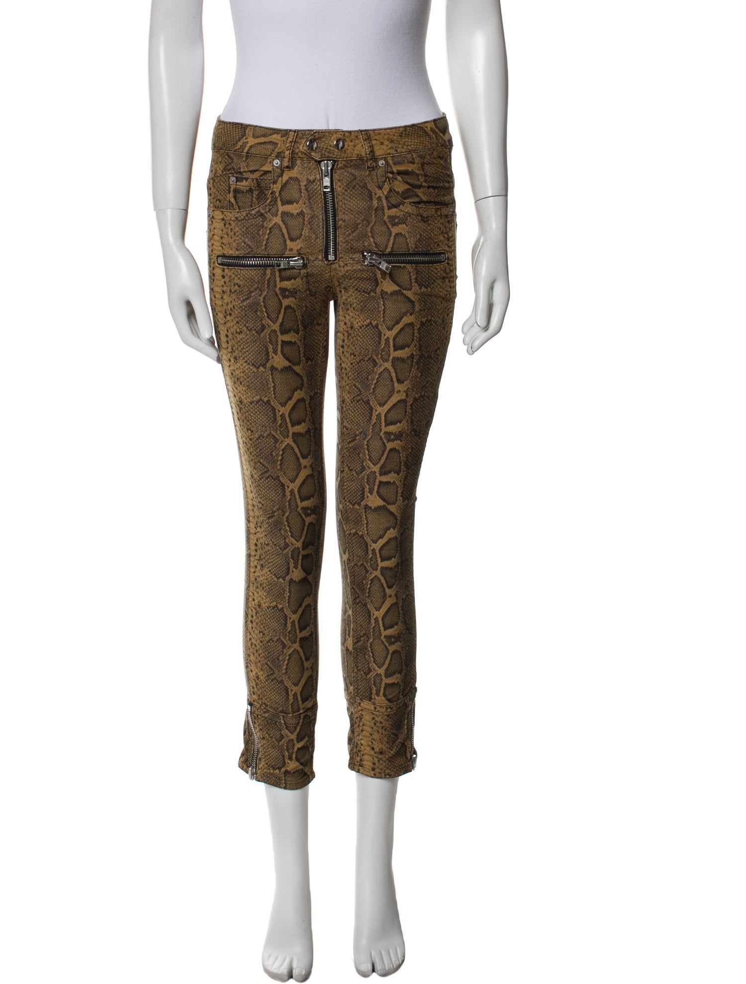 Isabel Marant Animal Print Skinny Leg Pants
