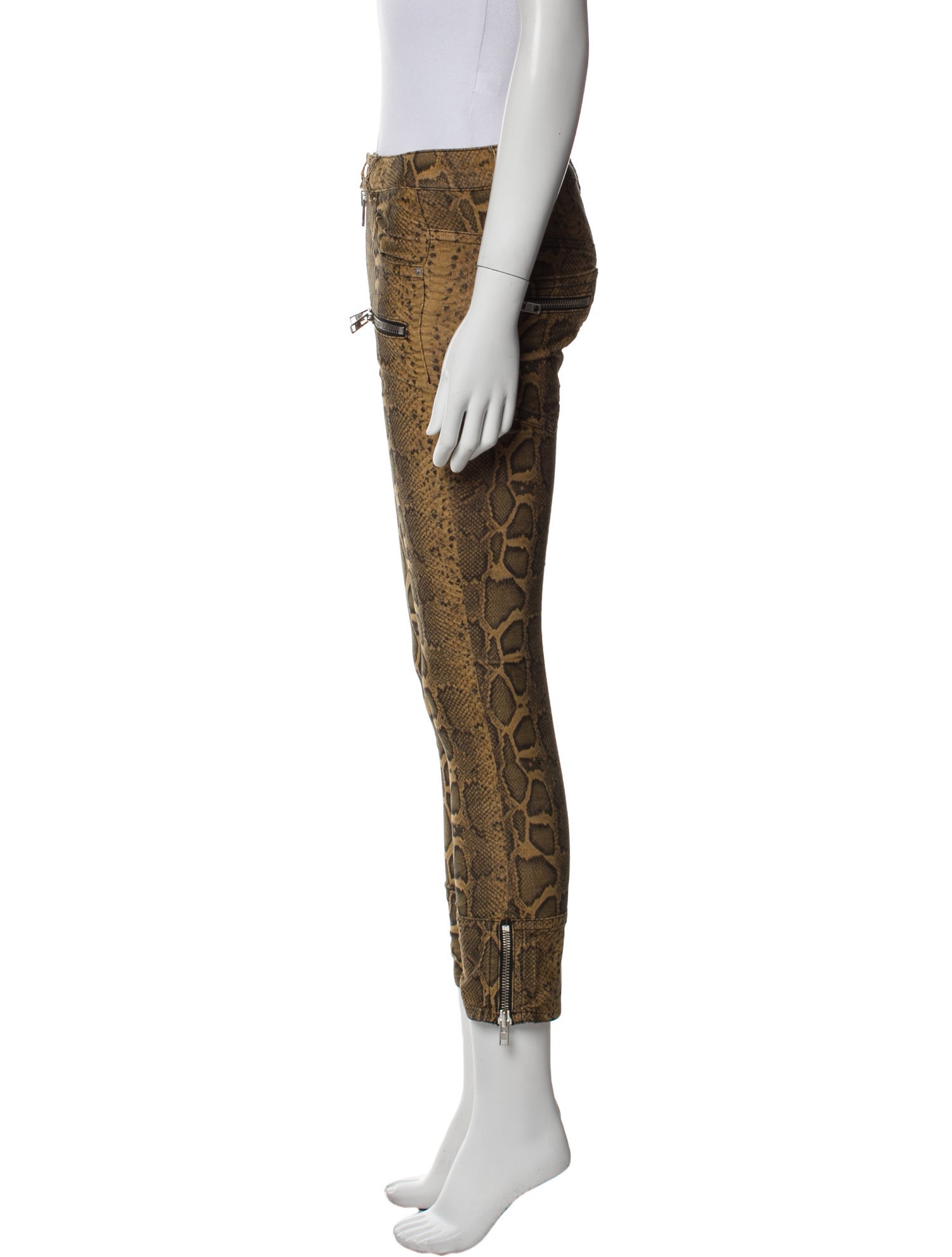 Isabel Marant Animal Print Skinny Leg Pants