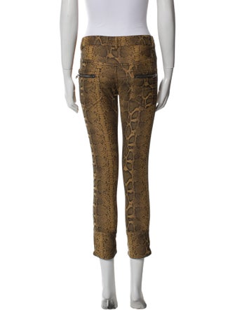 Isabel Marant Animal Print Skinny Leg Pants