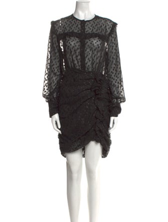 Isabel Marant Polka Dot Print Mini Dress